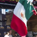 Los integrantes del grupo mexicano de rock Maná durante su participación hoy, miércoles 16 de septiembre 2015, en un evento para incentivar que la comunidad latina vote de cara a las elecciones presidenciales de 2016 en Los Ángeles, California. EFE