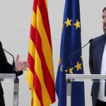 Mas Presidente de la Generalidad catalana junto a Junqueras