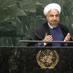 El presidente iraní, Hasán Rohani, durante una Asamblea General de las Naciones Unidas en su sede de Nueva York, Estados Unidos. EFE/Archivo