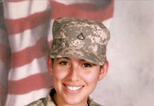Fotografía cedida en donde aparece la cadete de la reserva del ejército estadounidense Verónica López. EFE/Cortesía