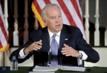 En la imagen un registro del vicepresidente de EE.UU., Joe Biden, quien iniciará mañana una visita oficial a Colombia en el marco de una gira por América Latina que le llevará también a Trinidad y Tobago y a Brasil. EFE/Archivo