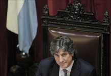 El vicepresidente de Argentina y presidente del Senado, Amado Boudou. EFE/Archivo