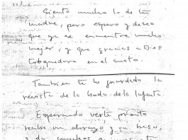 Letra propiedad de Pilar Sánchez-Cañete