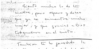 Letra propiedad de Pilar Sánchez-Cañete