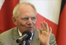 El ministro alemán de Finanzas, Wolfgang Schäuble da una rueda de prensa. EFE/SOLO USO EDITORIAL/Archivo